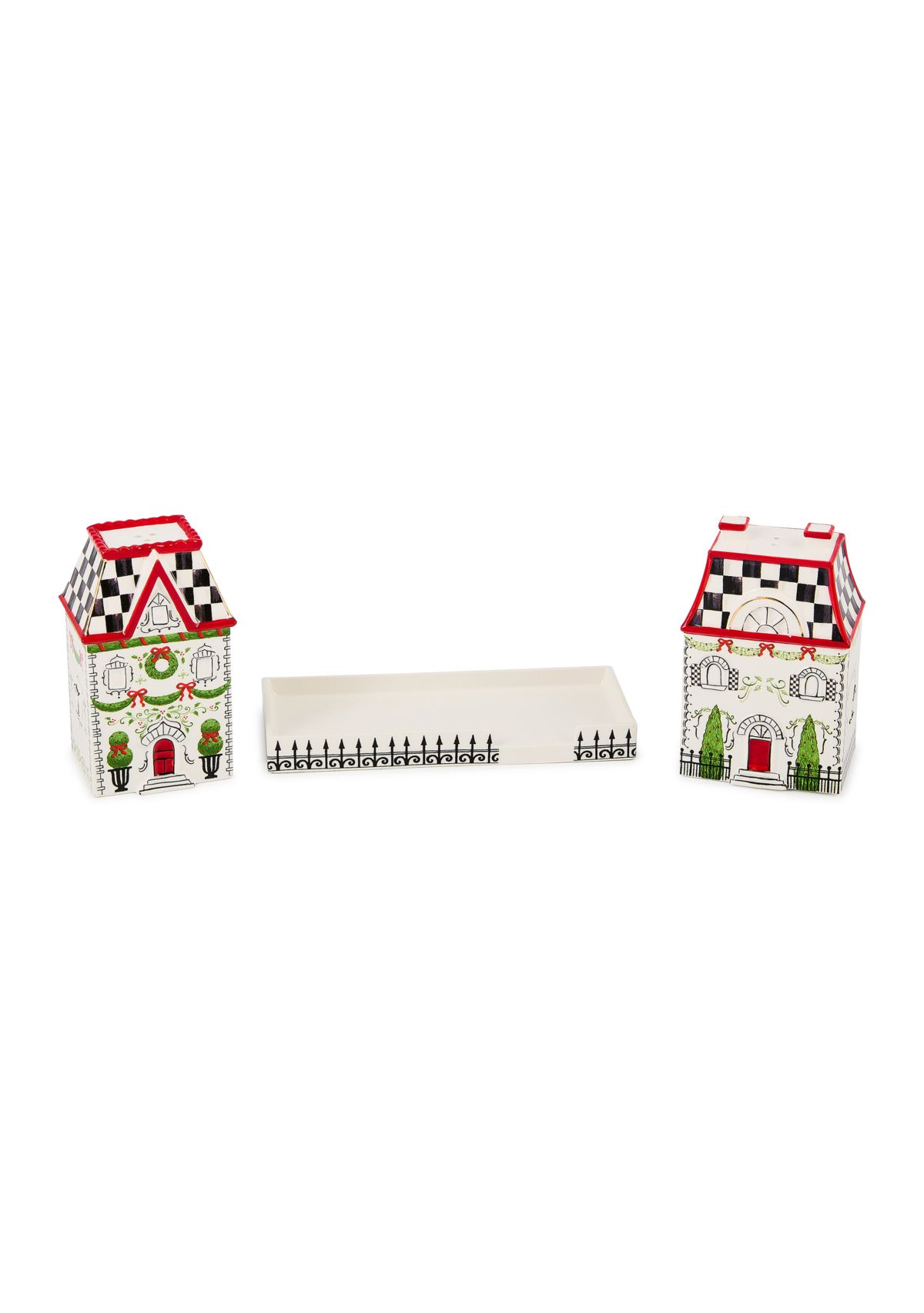 Holly Village Salt & Pepper Set