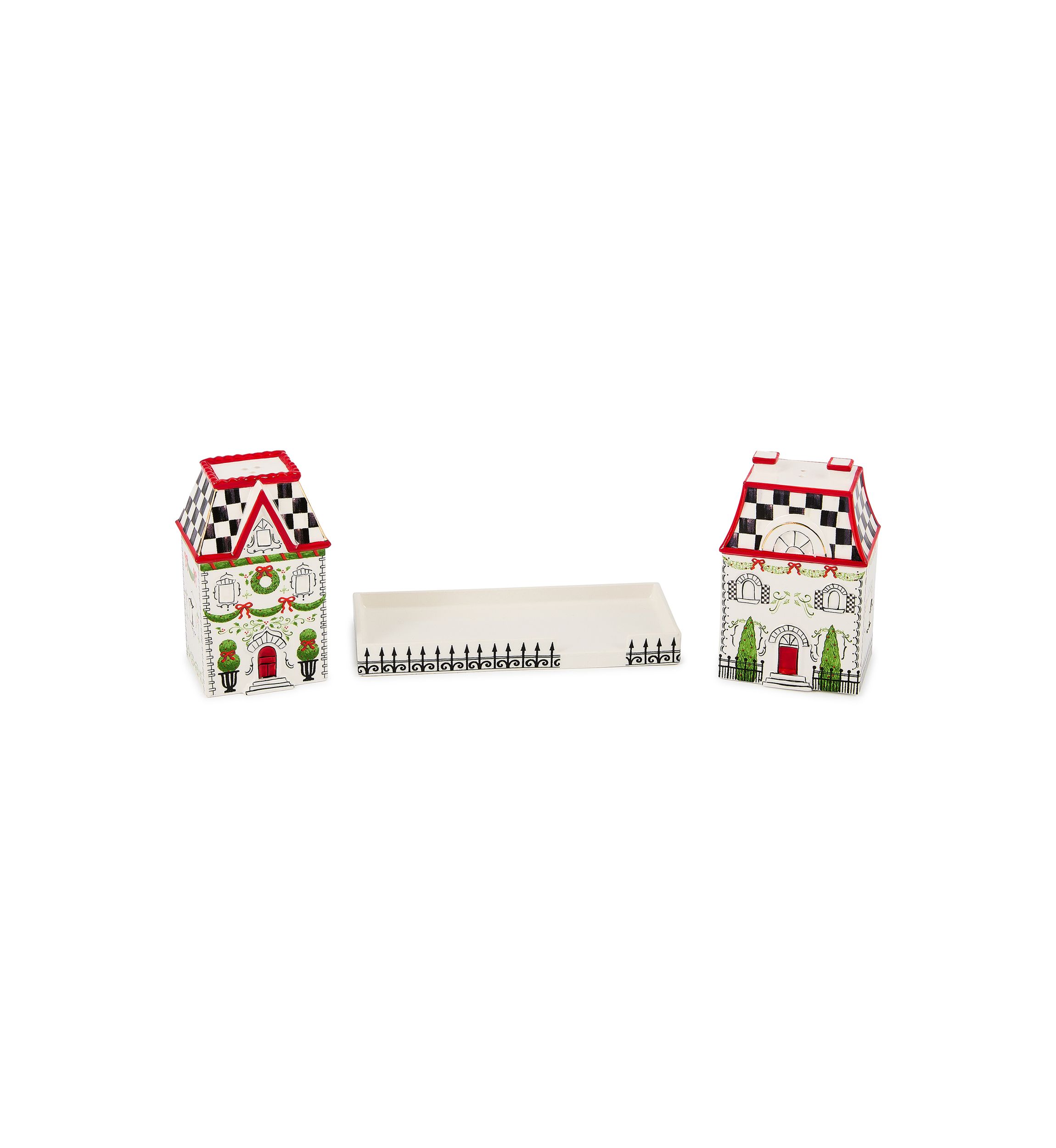 Holly Village Salt & Pepper Set
