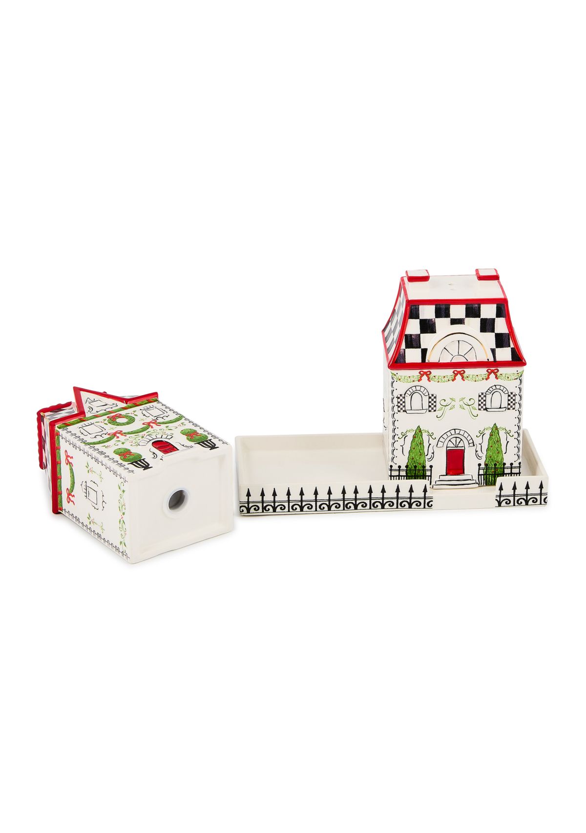 Holly Village Salt & Pepper Set