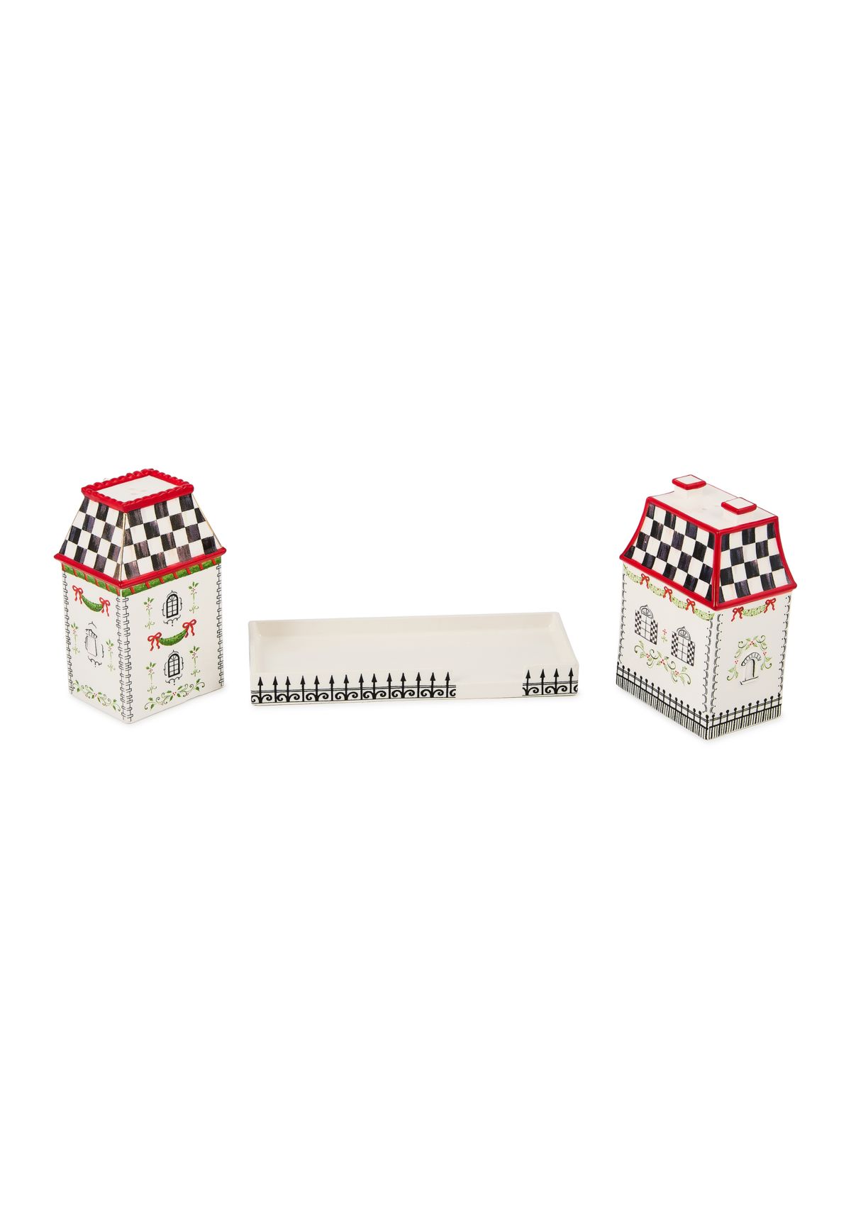 Holly Village Salt & Pepper Set