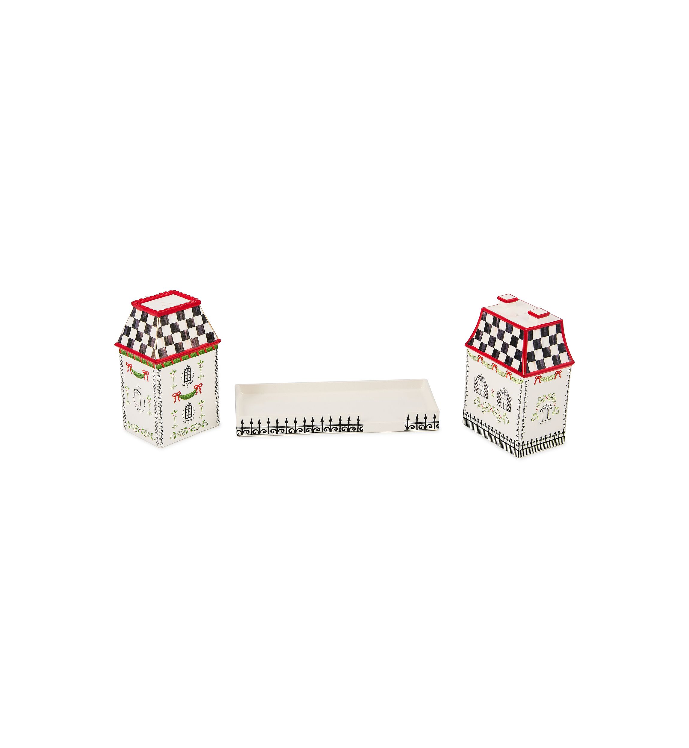 Holly Village Salt & Pepper Set