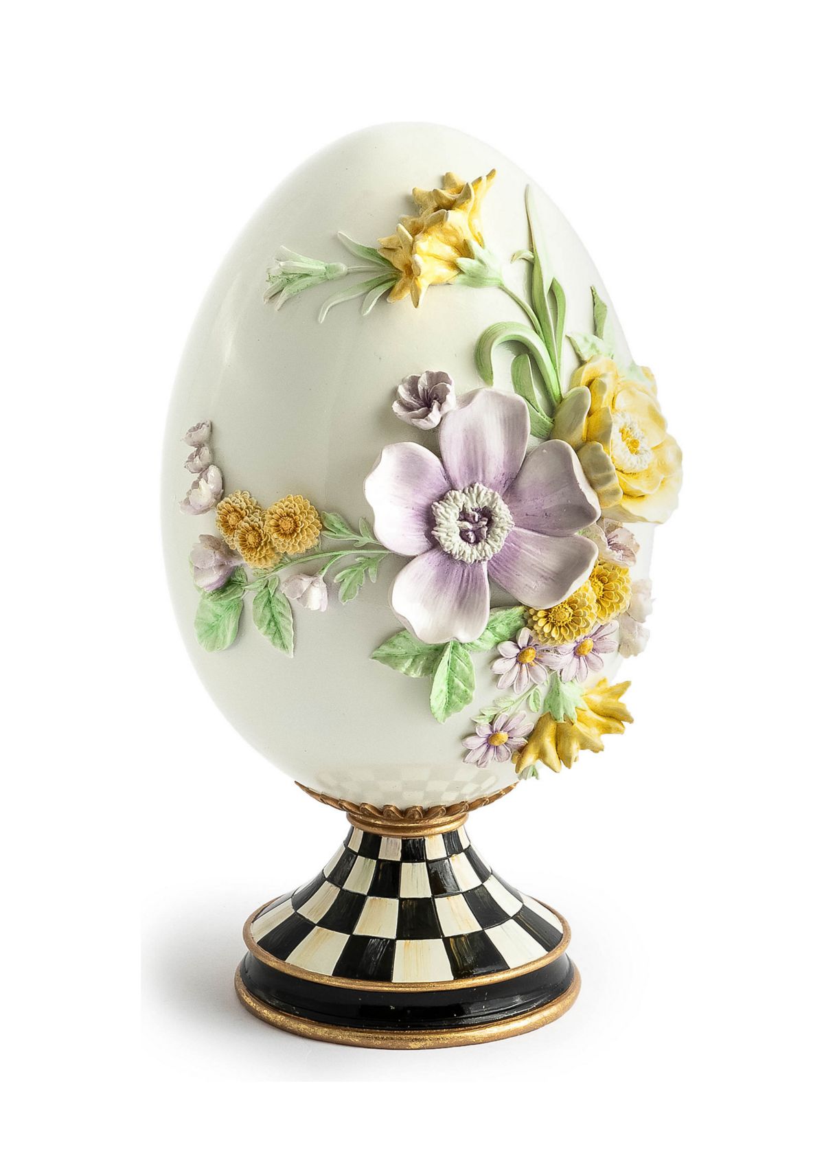 Botany Pedestal Egg Sculpture