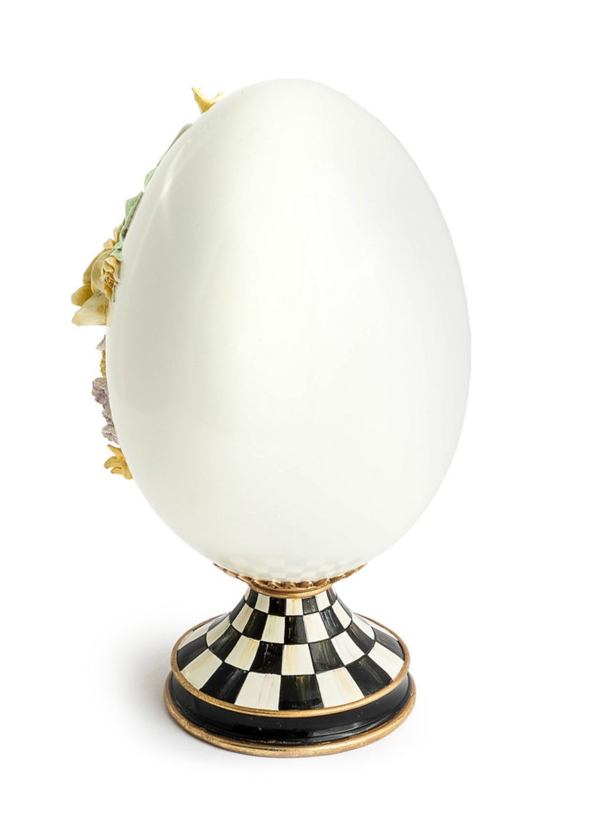 Botany Pedestal Egg Sculpture