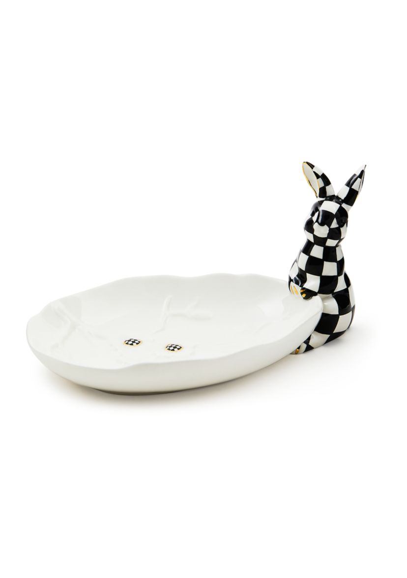 White Rabbit Ceramic Trinket Tray