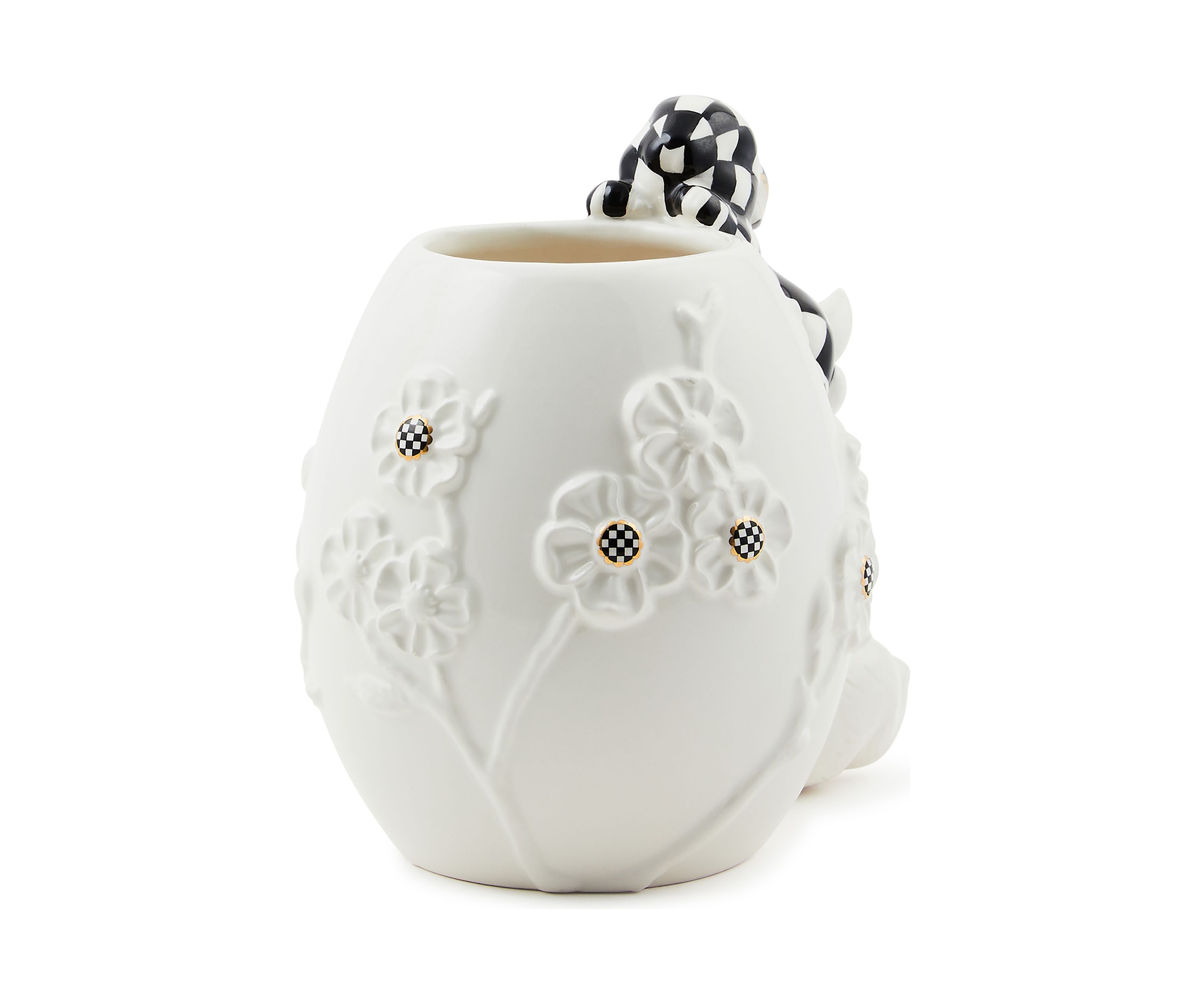 White Rabbit Ceramic Climbing Bunnies Vase
