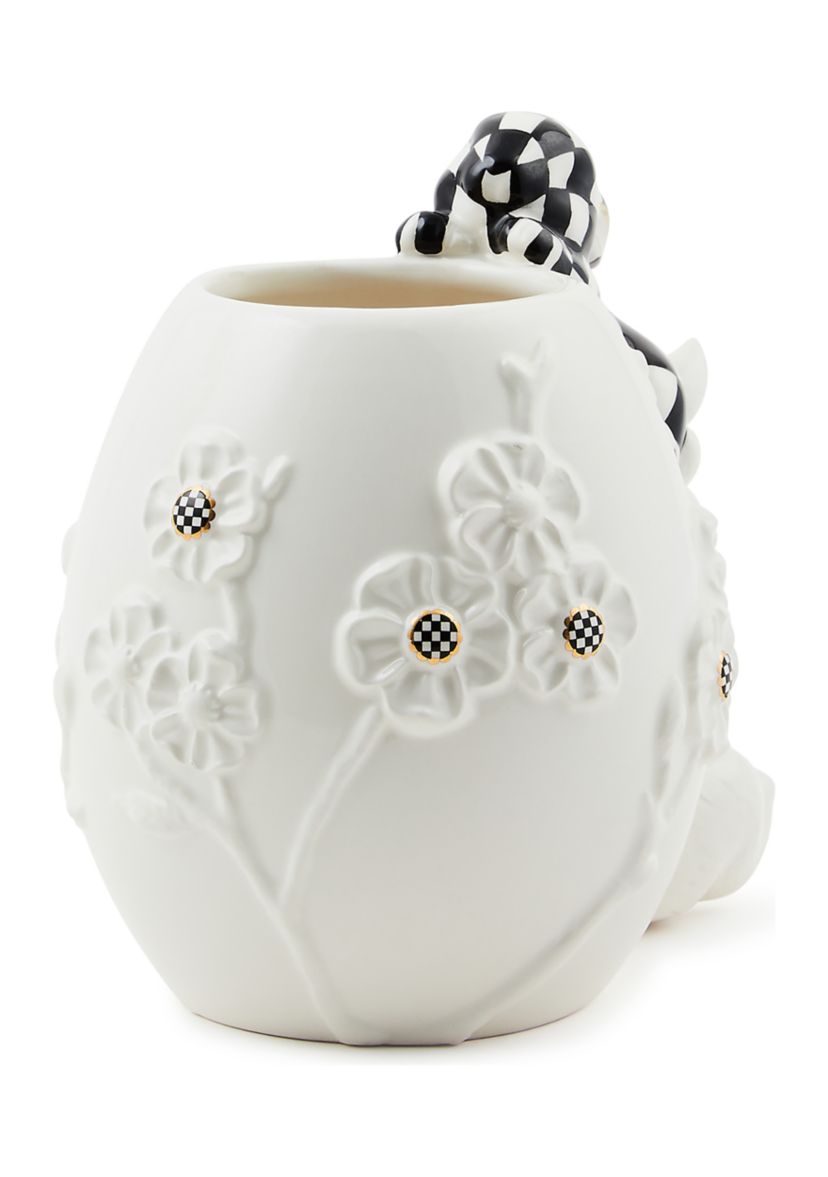 White Rabbit Ceramic Climbing Bunnies Vase