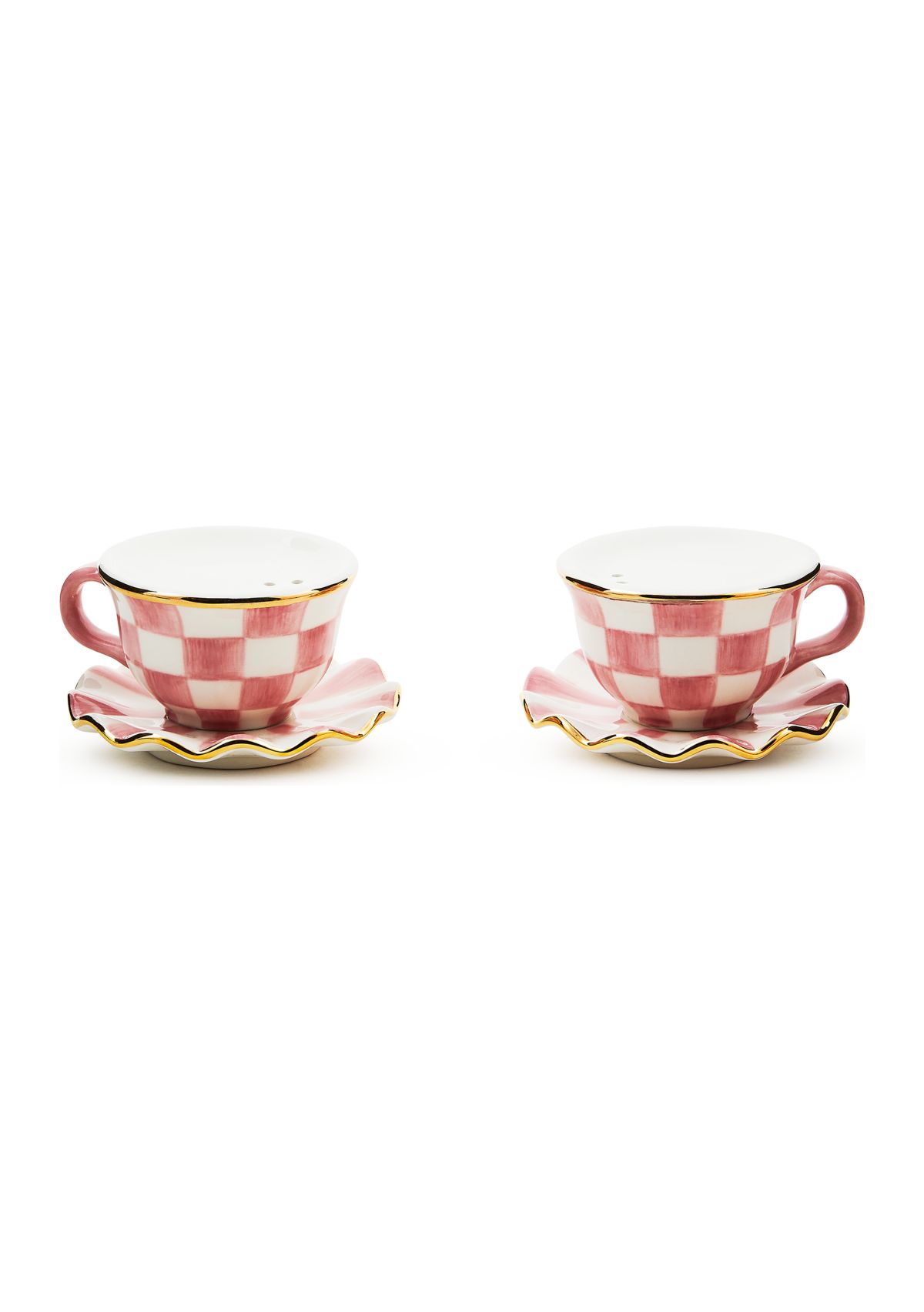 Rosy Check® Teacup Salt & Pepper Set