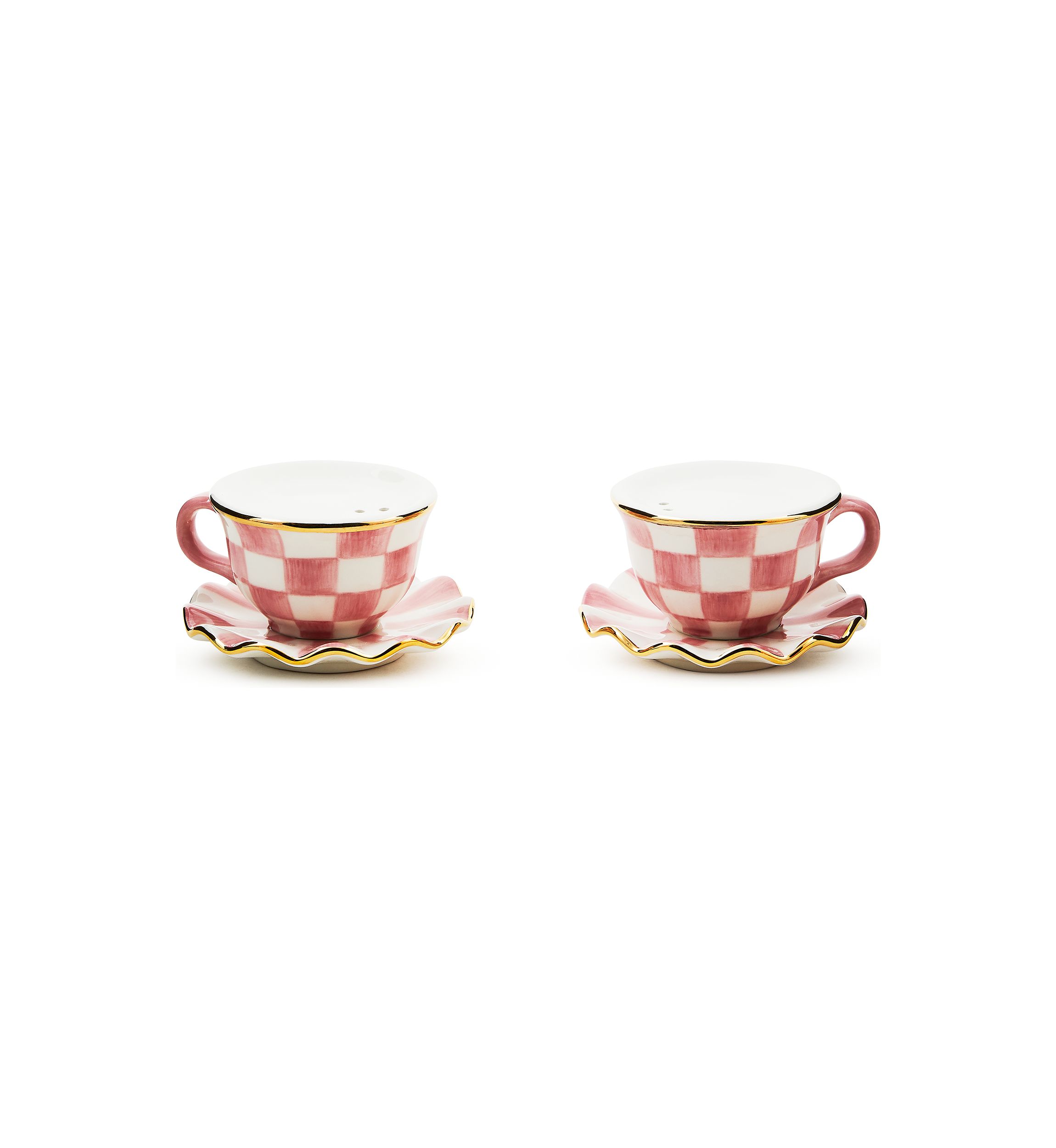 Rosy Check® Teacup Salt & Pepper Set