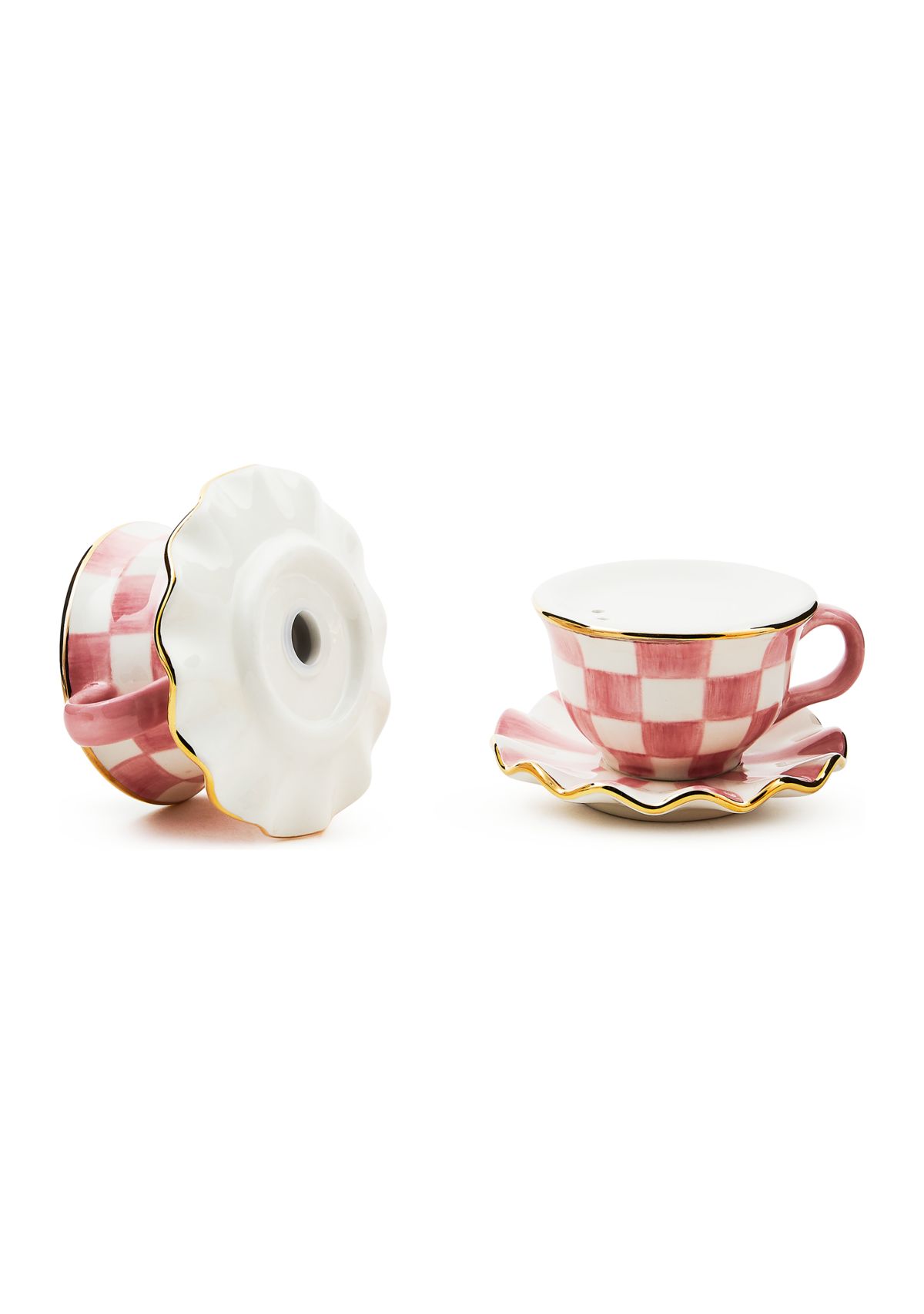 Rosy Check® Teacup Salt & Pepper Set