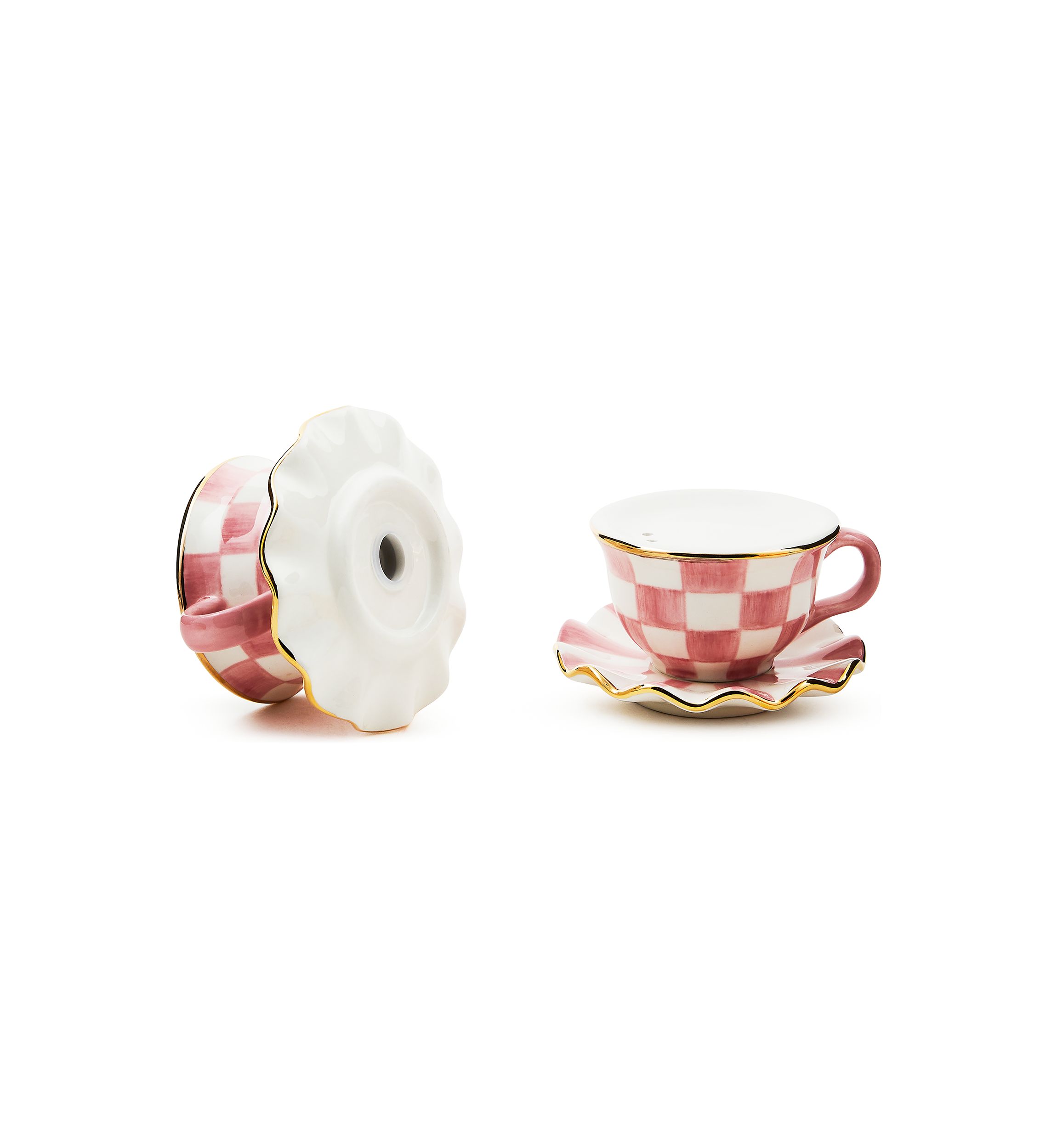 Rosy Check® Teacup Salt & Pepper Set
