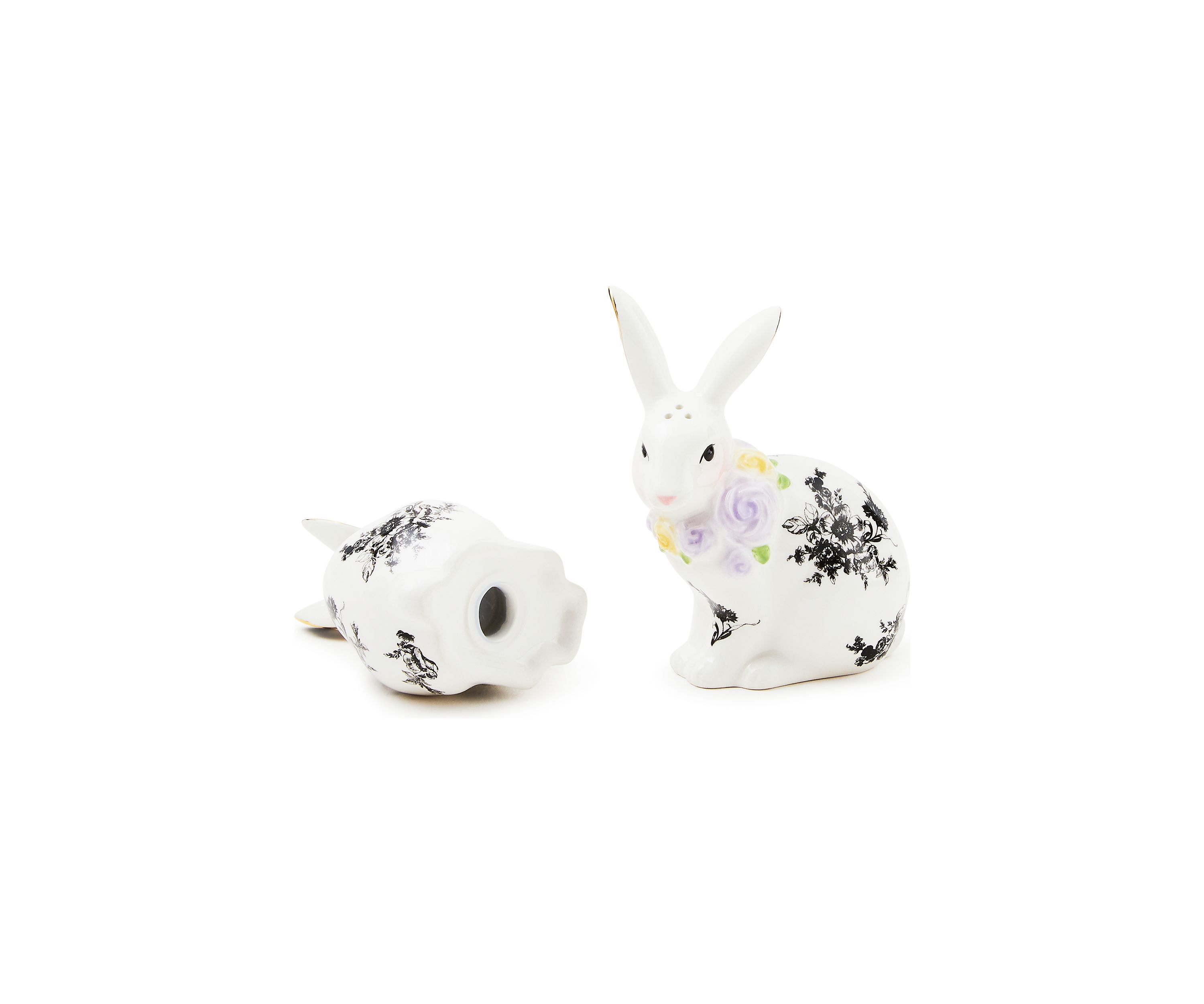 Butterfly Toile Bunny Salt & Pepper Set