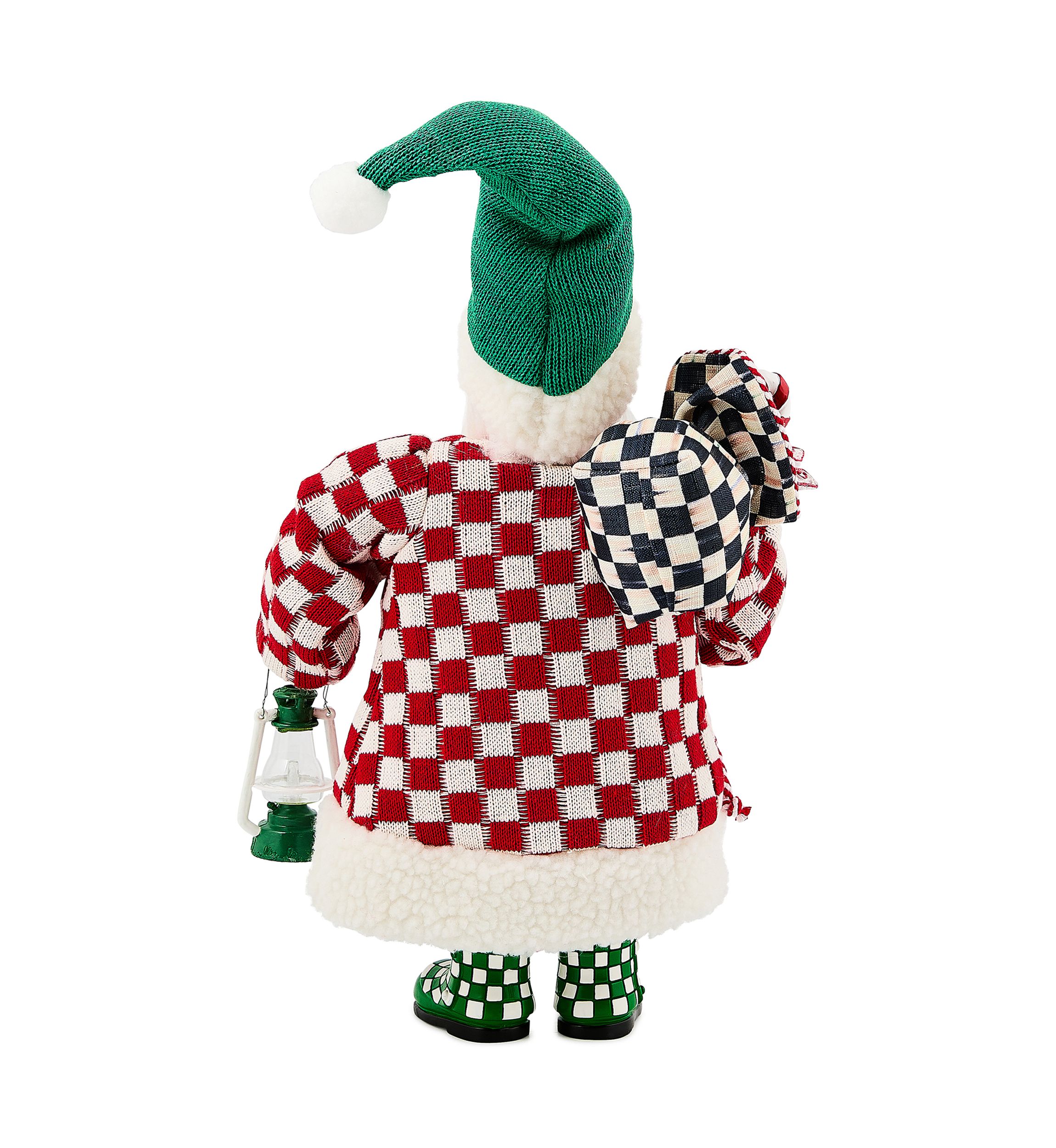 Check It Out Small Fabric Santa