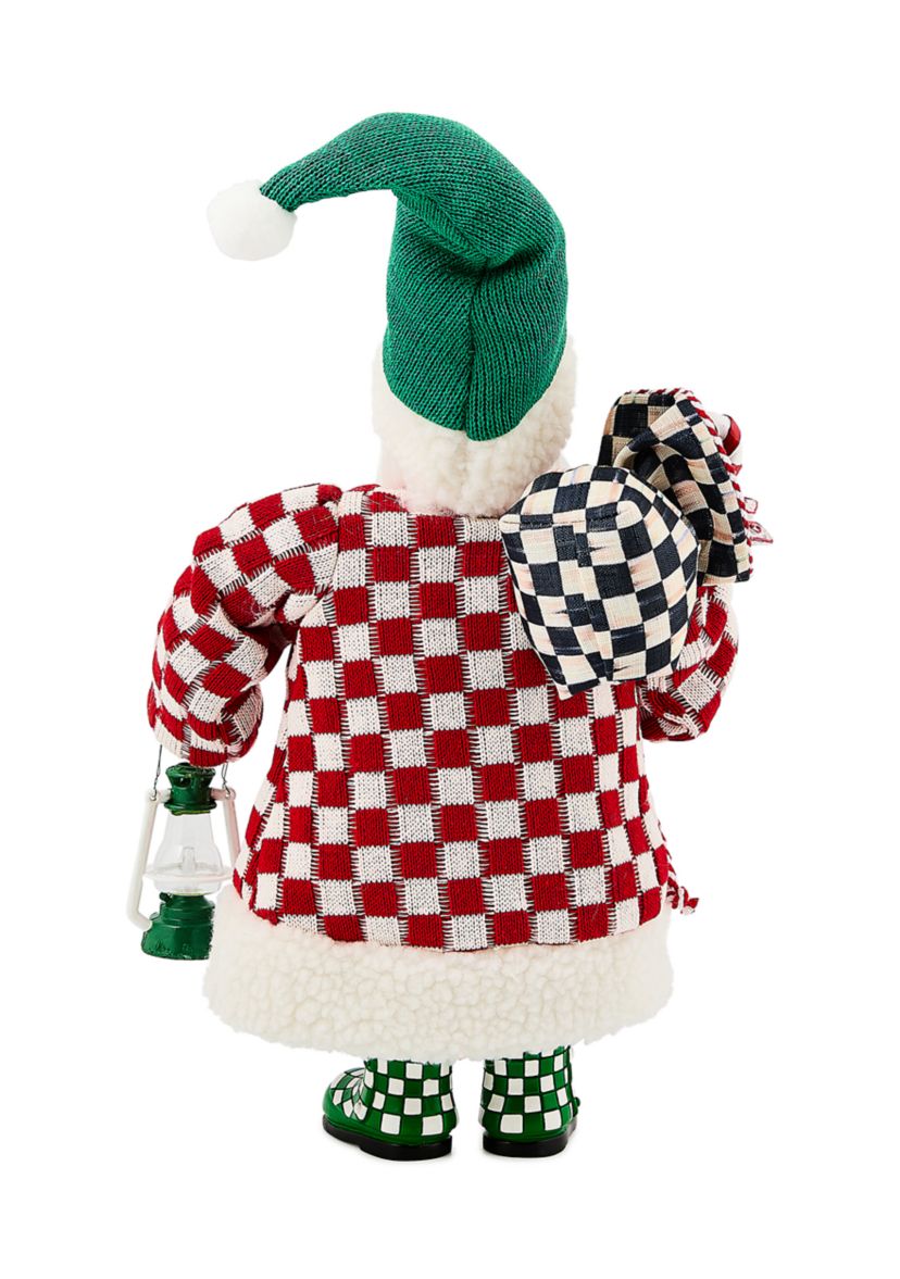 Check It Out Small Fabric Santa