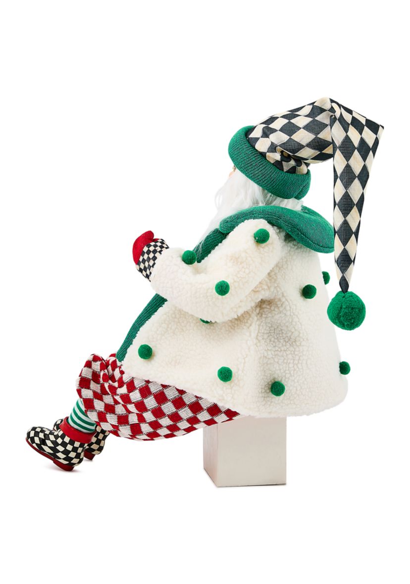 Check It Out Jovial Fabric Santa