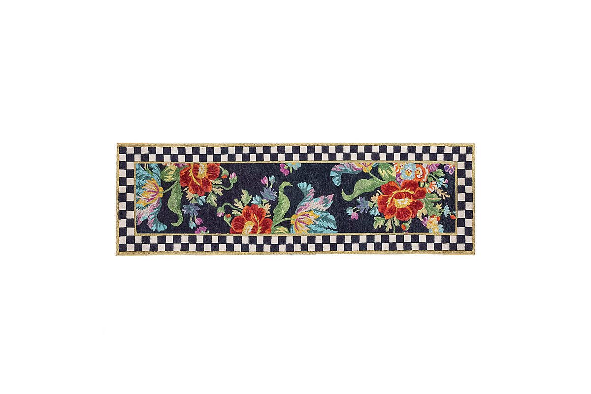 Flower Market 26" x 8 Washable Runner
