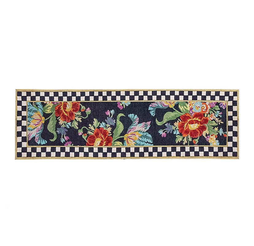 Flower Market 26" x 8 Washable Runner