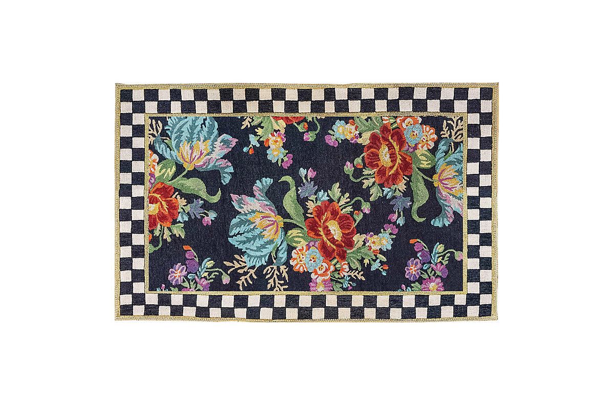 Flower Market 3 x 5 Washable Rug