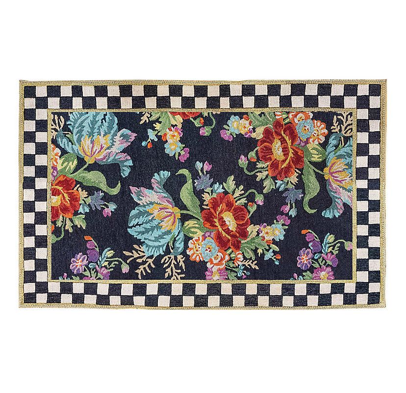 Flower Market 3 x 5 Washable Rug