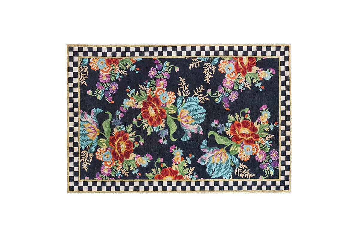 Flower Market 5 x 76" Washable Rug