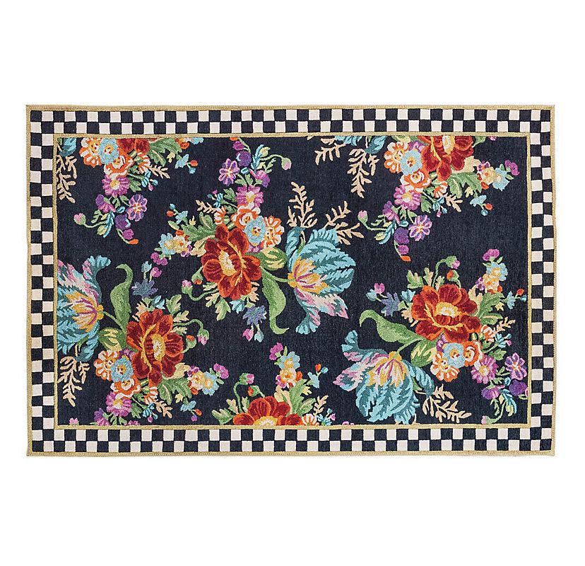 Flower Market 5 x 76" Washable Rug