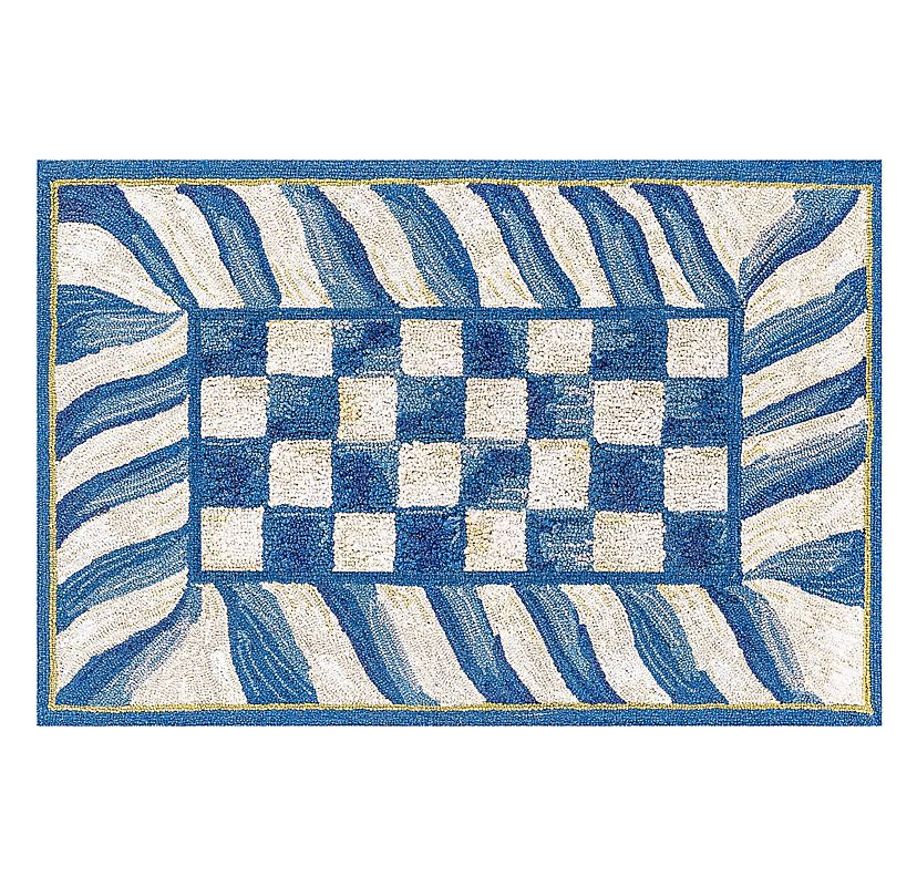 Truly Royal Check 2 x 3 Washable Rug