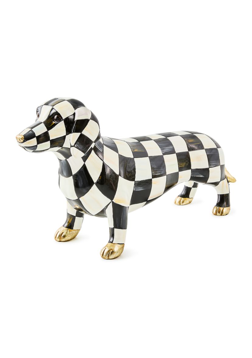 Check Dachshund Figurine