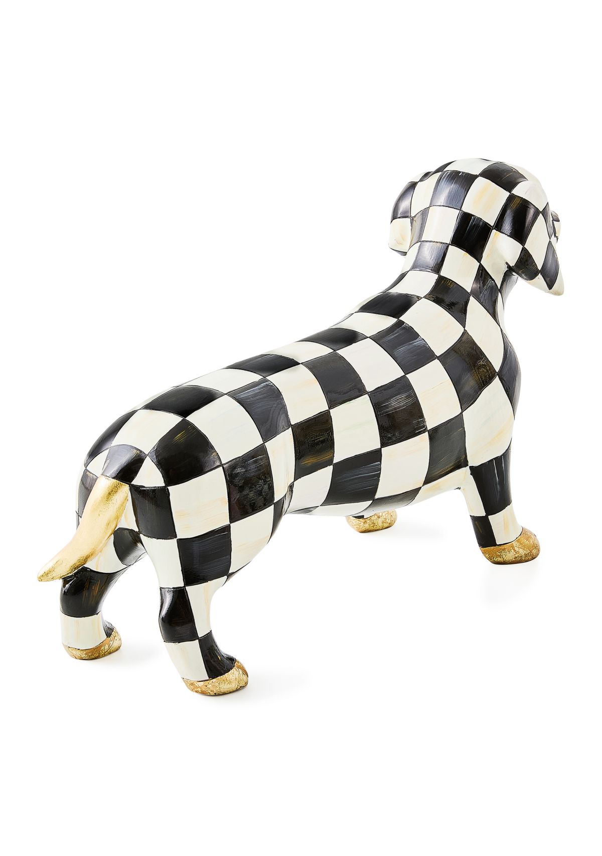 Check Dachshund Figurine