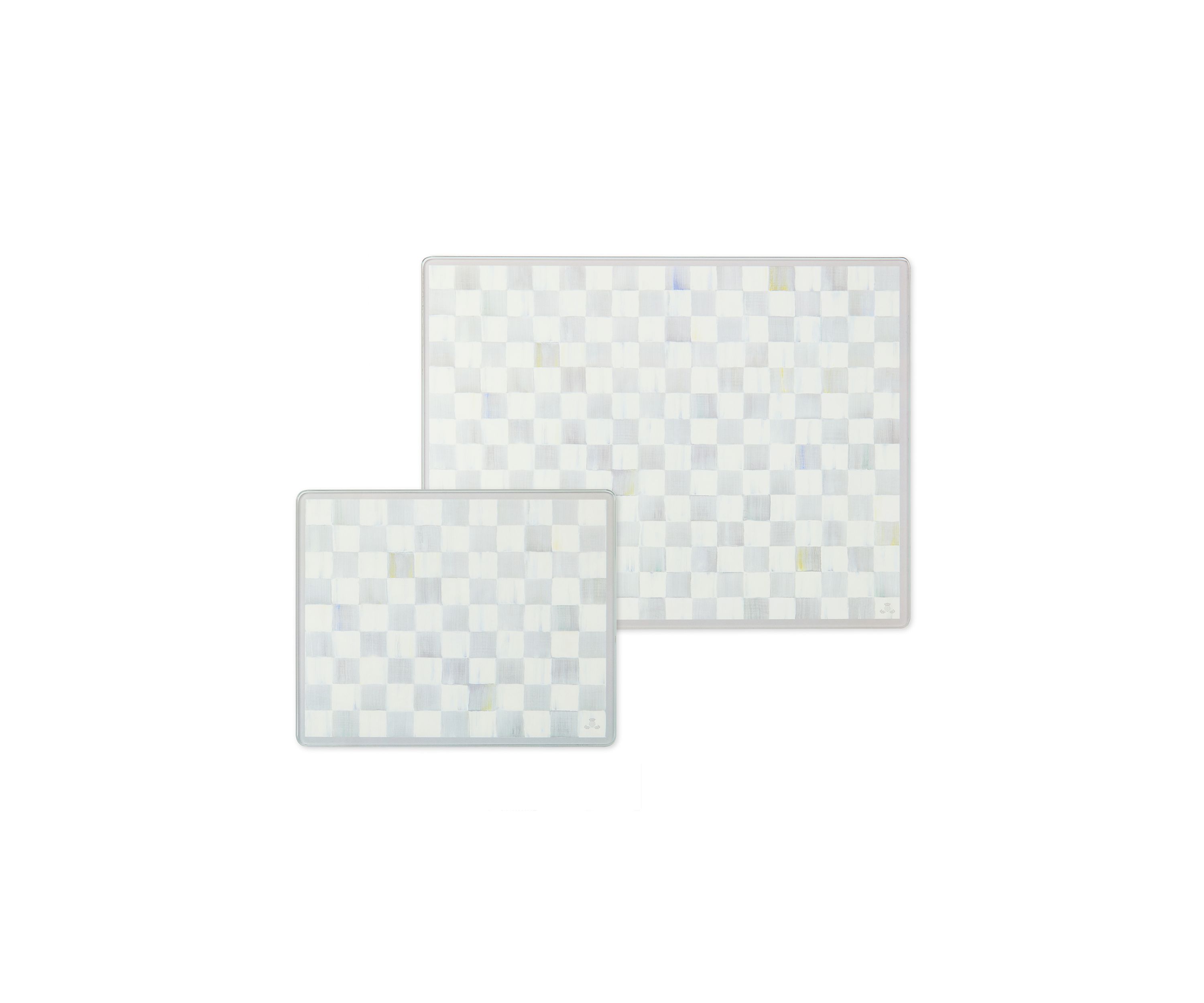 Check Glass Cutting Board - Set of 2