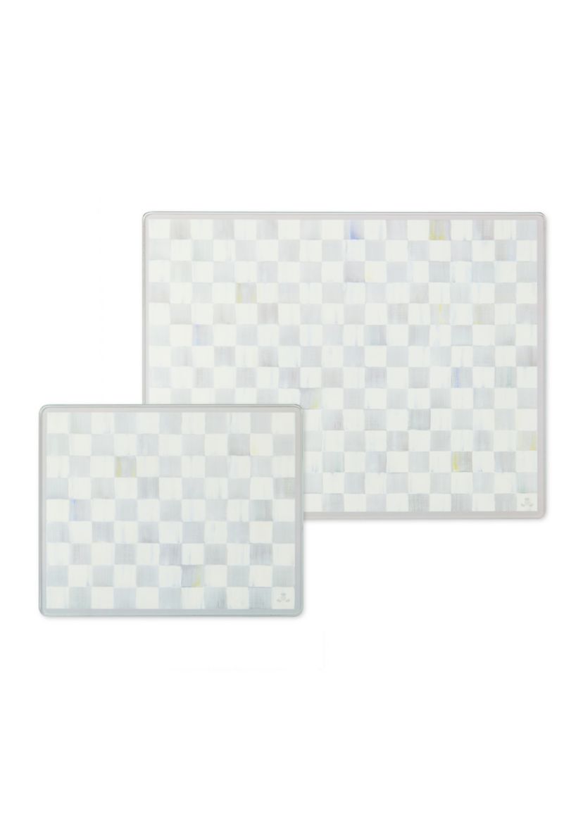 Check Glass Cutting Board - Set of 2