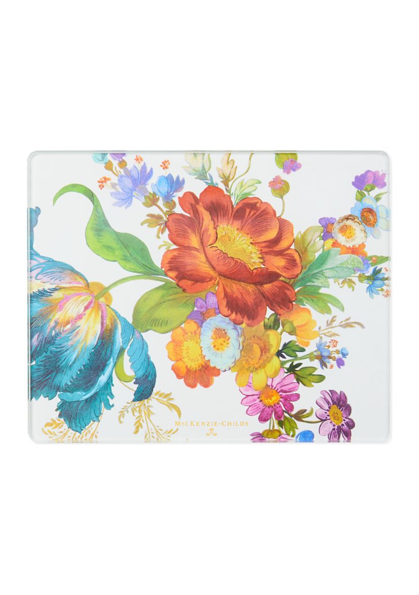Flower Market Glass Cutting Board - Set of 2