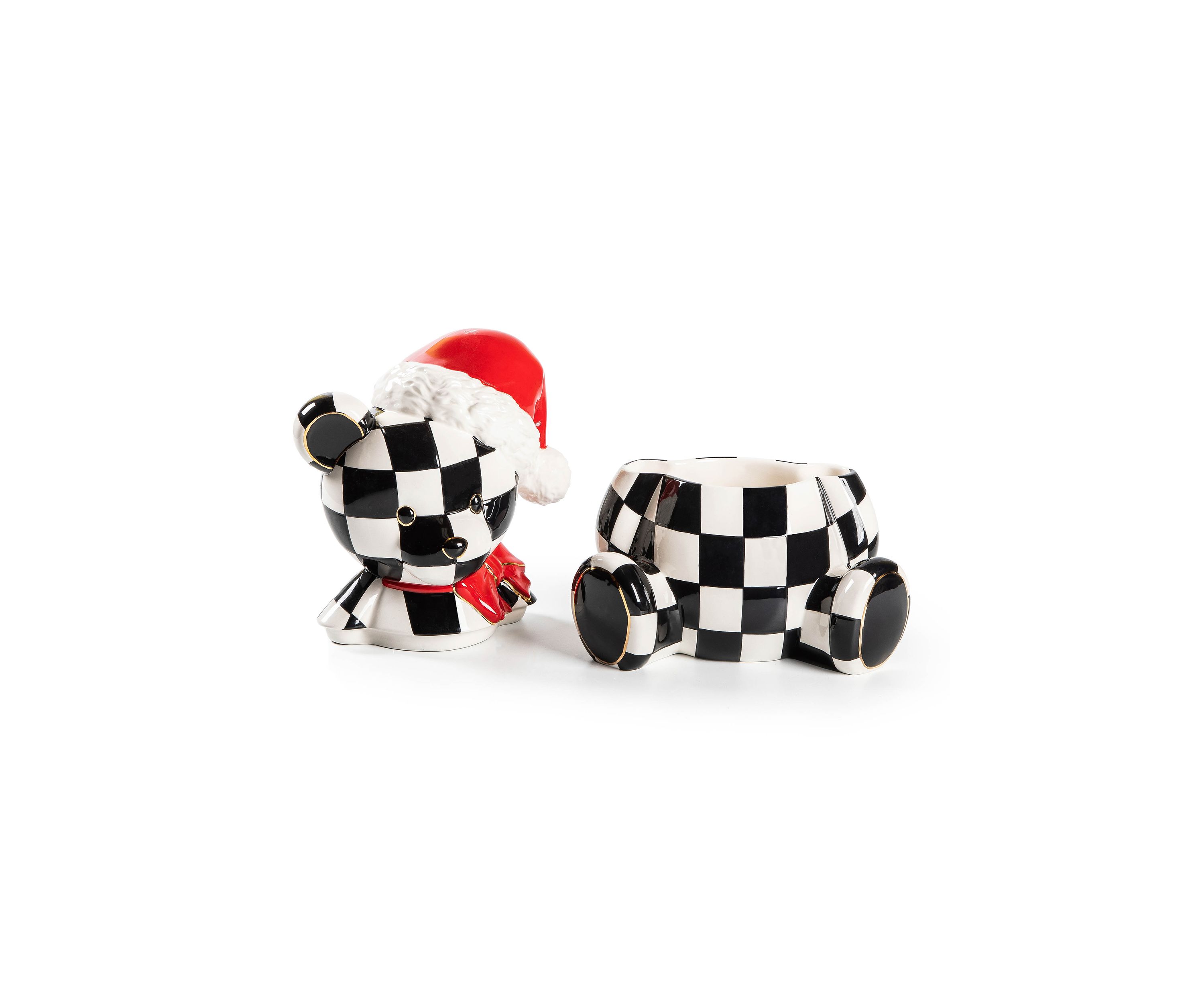 Courtly Santa Bear Cookie Jar