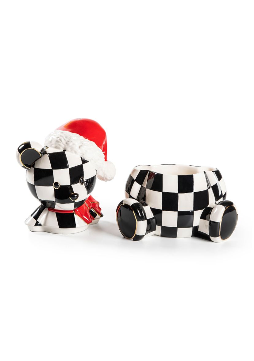 Courtly Santa Bear Cookie Jar