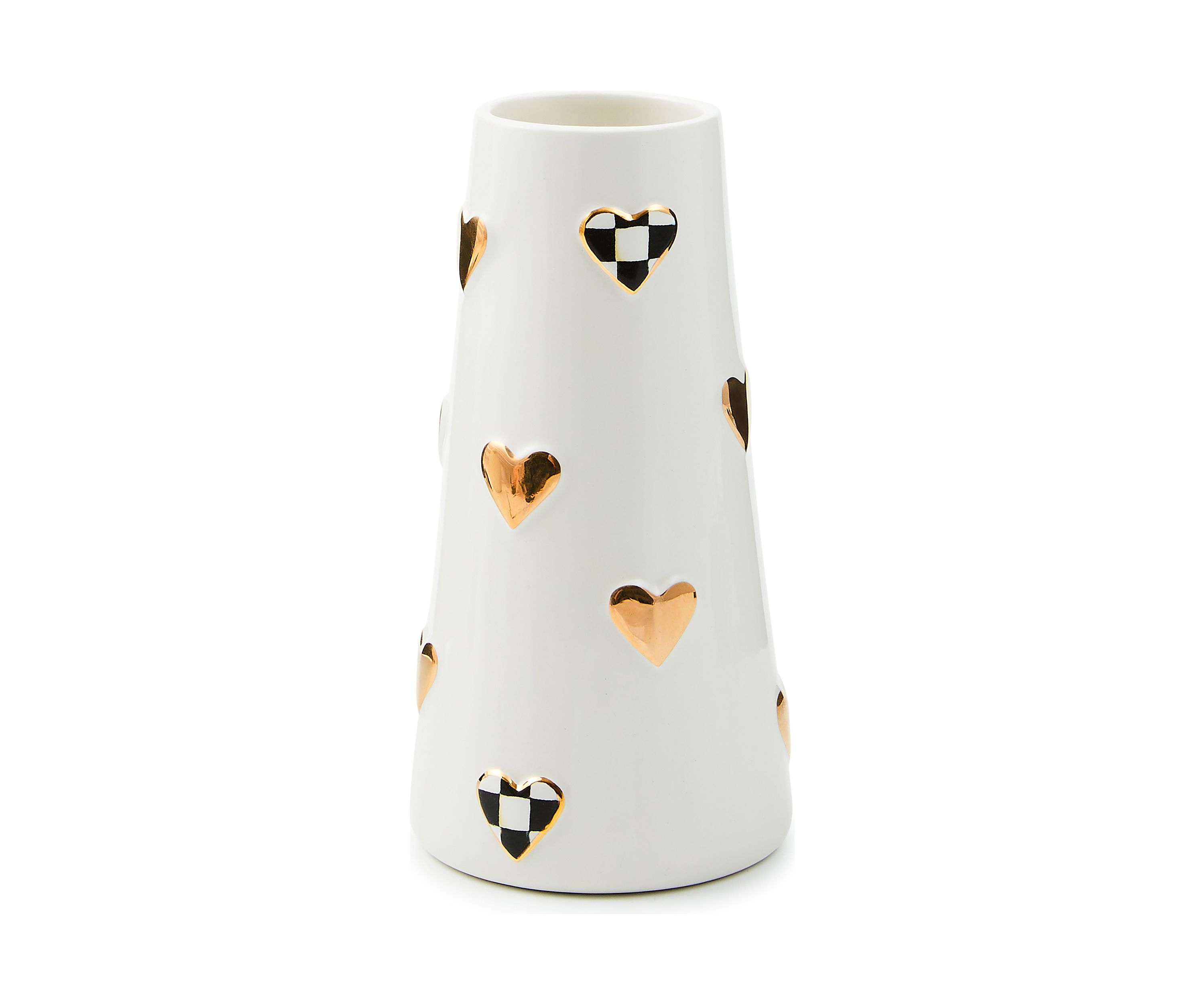 Courtly Check Short Heart Vase
