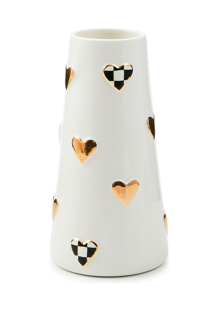 Courtly Check Short Heart Vase