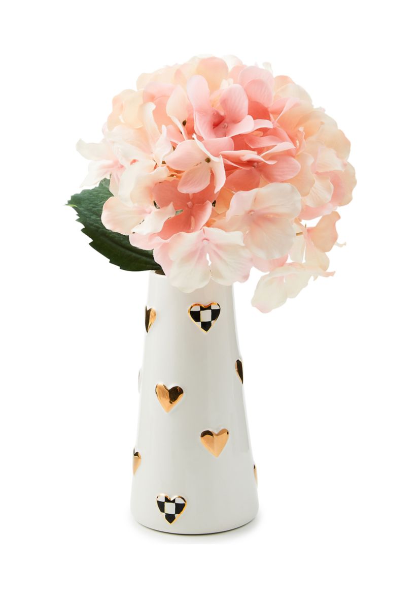 Courtly Check Short Heart Vase