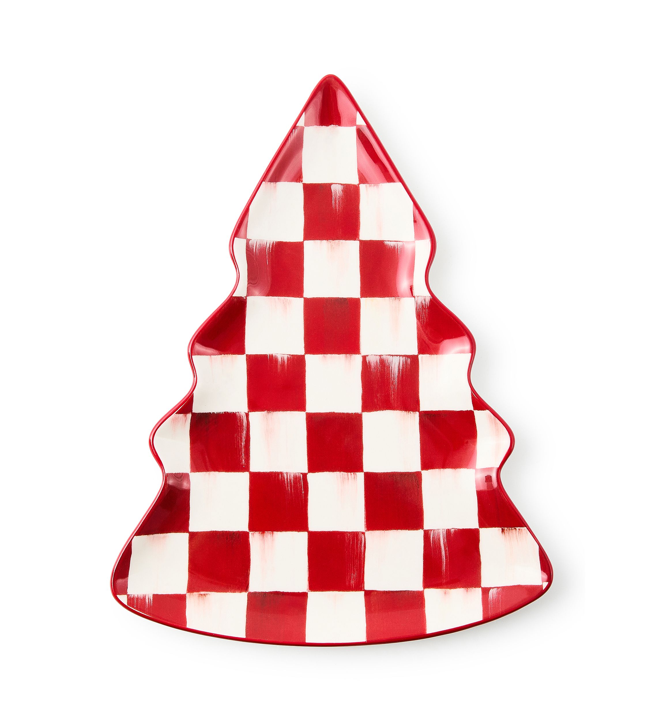 Cherry Check Tree Dish