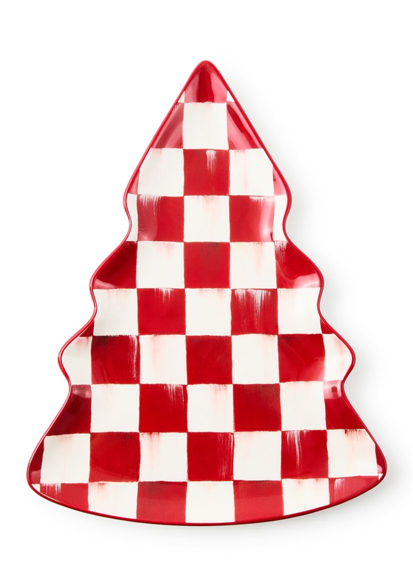 Cherry Check Tree Dish