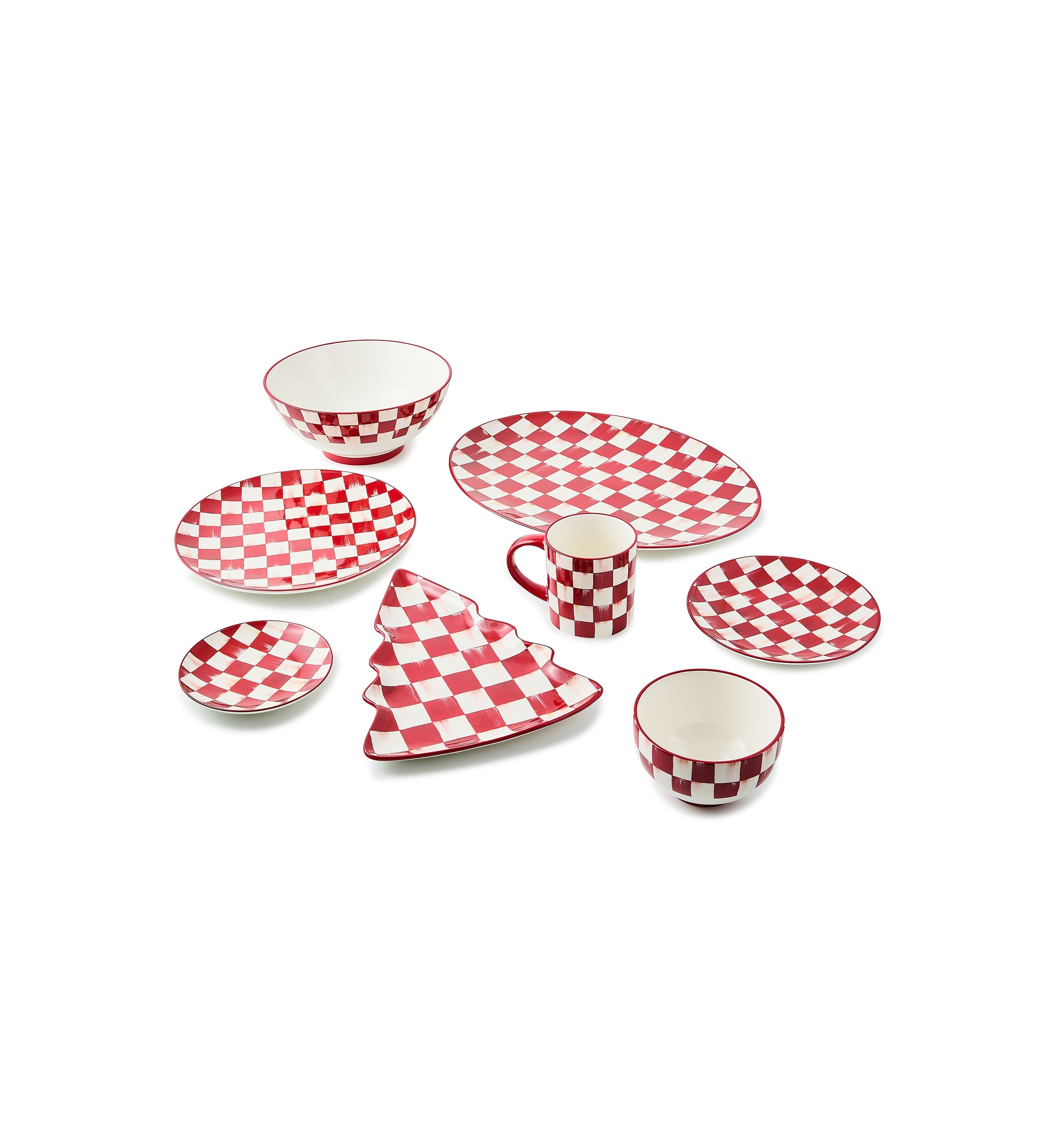 Cherry Check Tree Dish