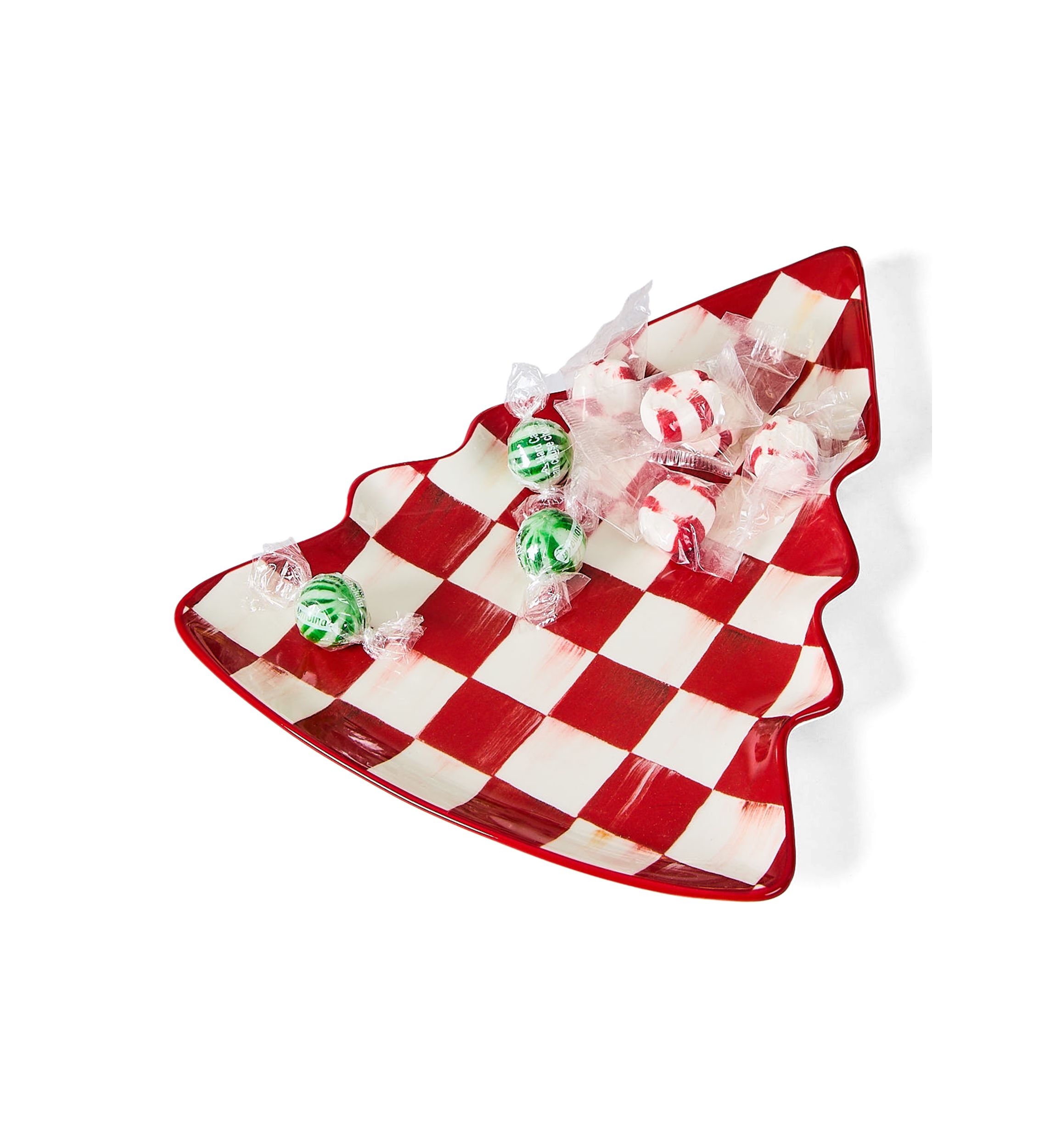 Cherry Check Tree Dish
