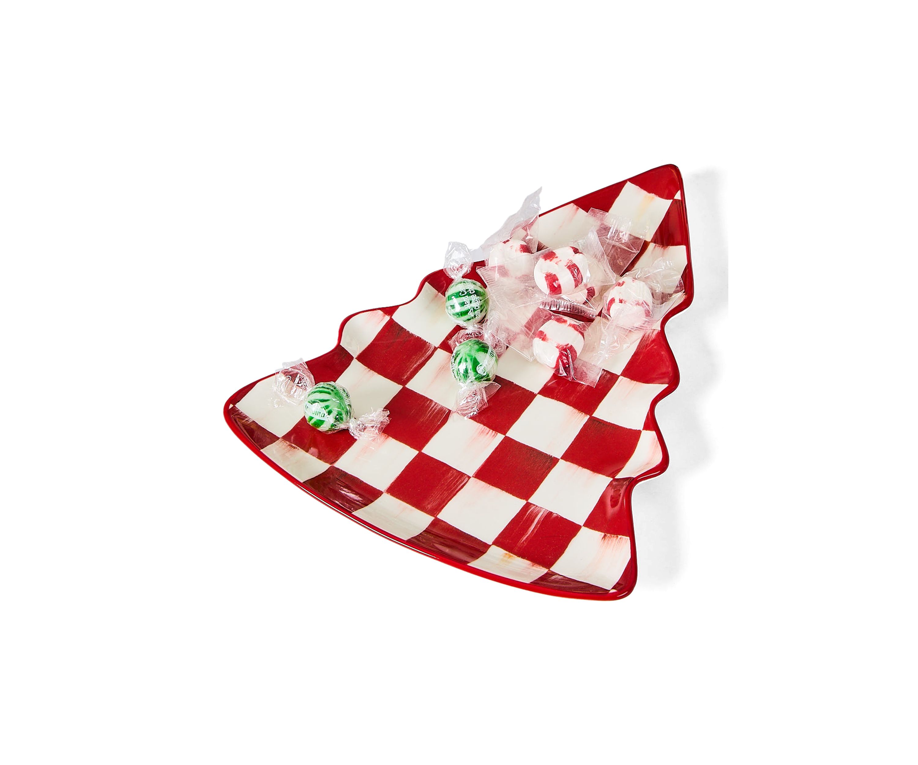 Cherry Check Tree Dish