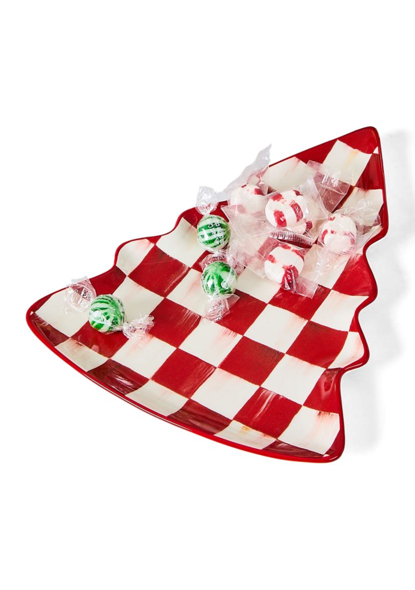 Cherry Check Tree Dish