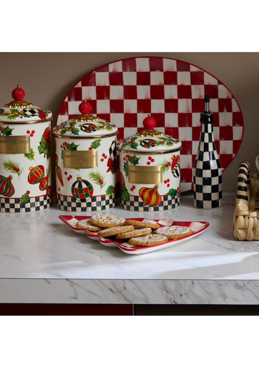 Cherry Check Tree Dish