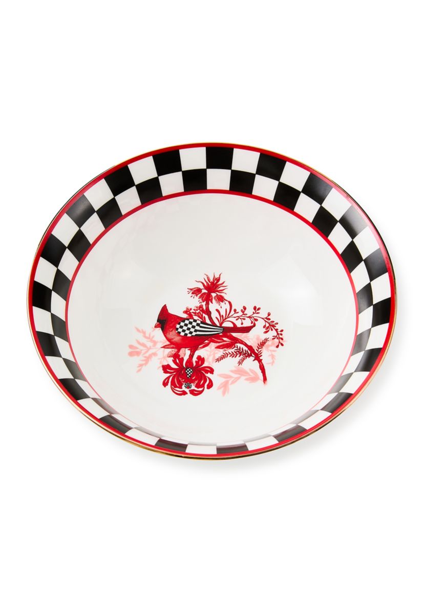 Cardinal Toile Bowl