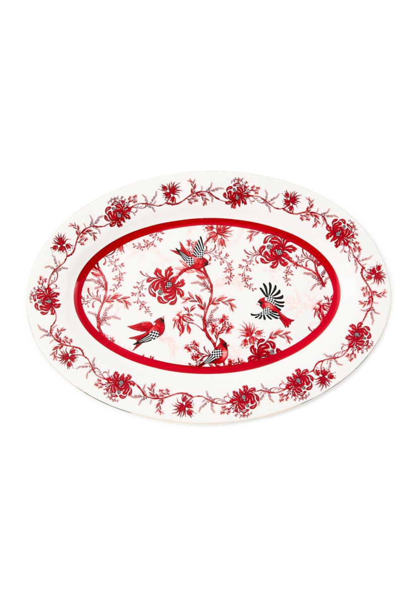  Cardinal Toile Oval Platter