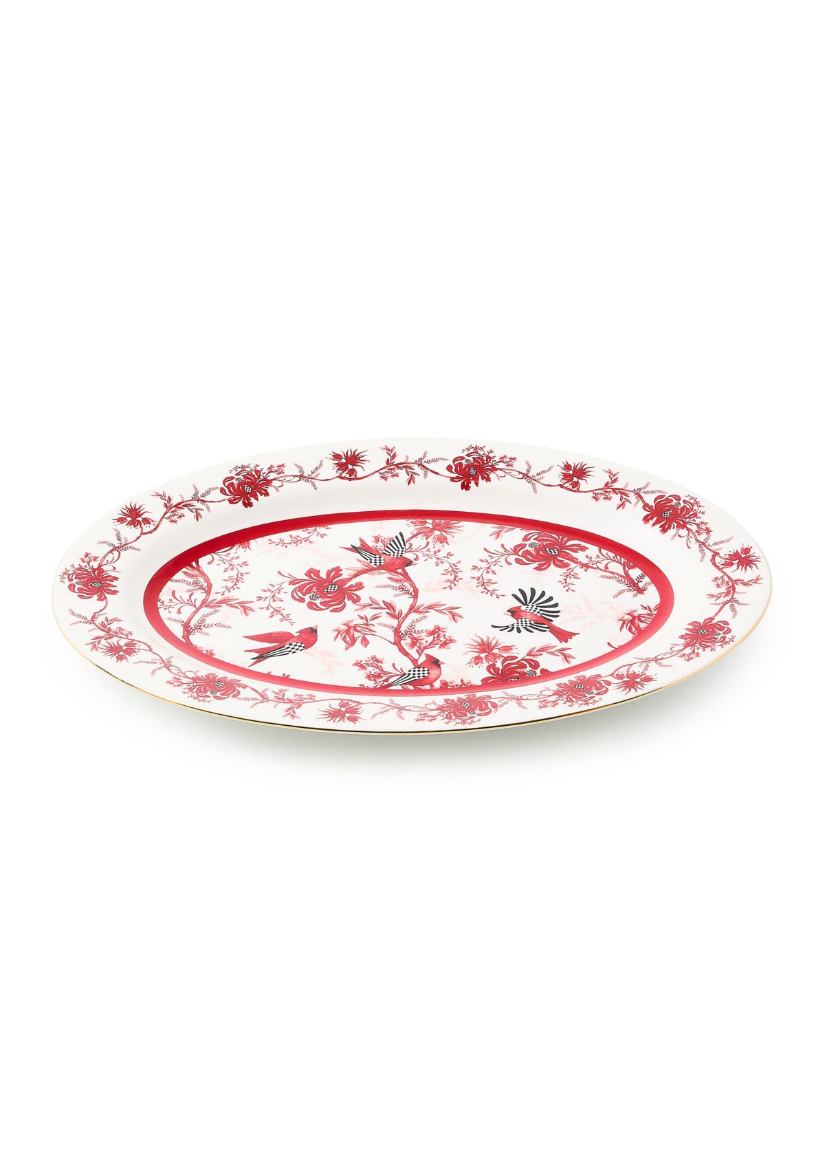  Cardinal Toile Oval Platter