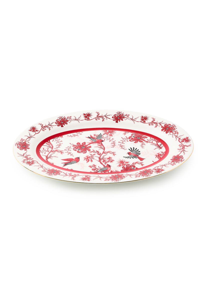  Cardinal Toile Oval Platter