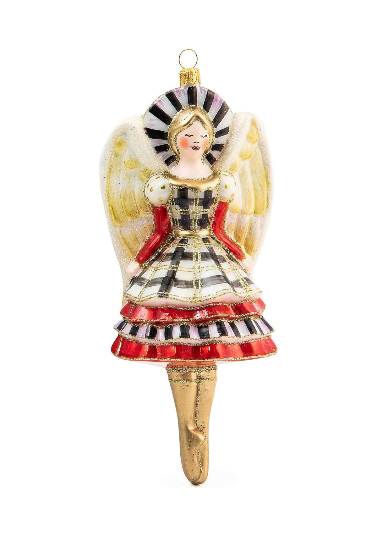 Glam Up Angel Glass Ornament