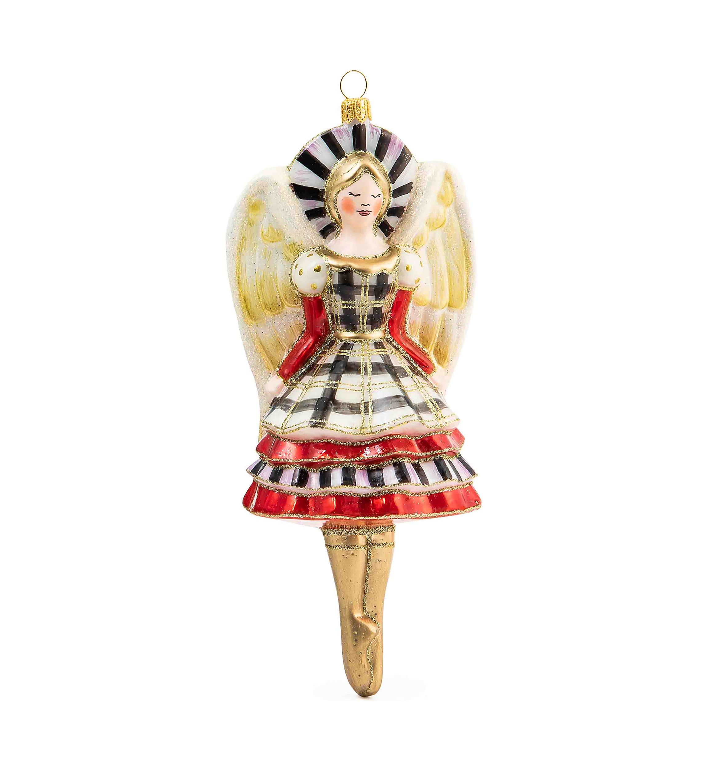 Glam Up Angel Glass Ornament