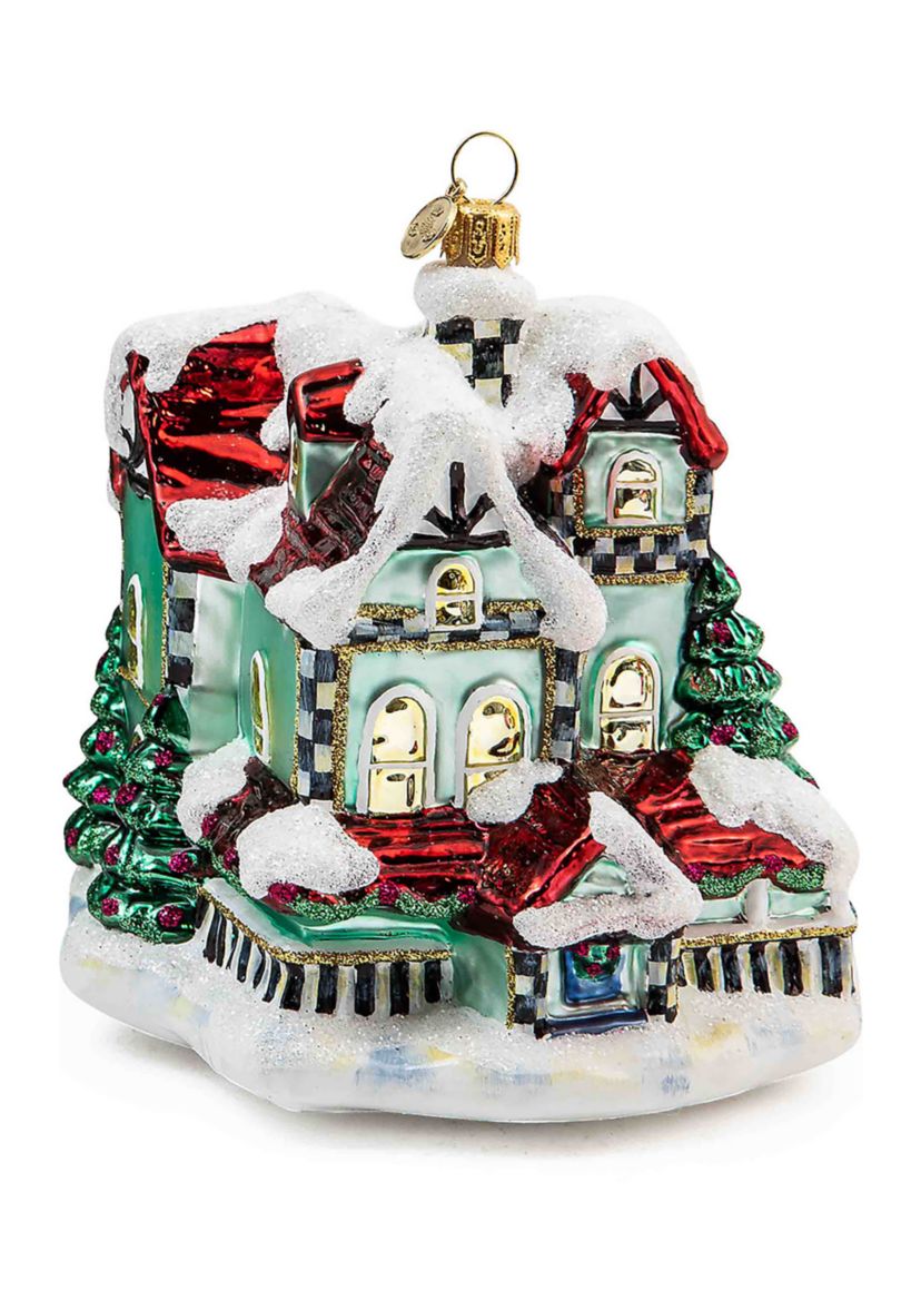 Glass Cottage Ornament