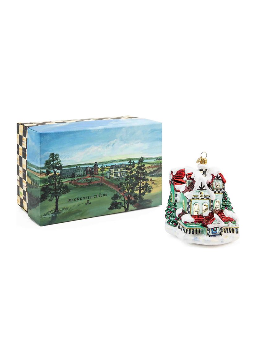 Glass Cottage Ornament